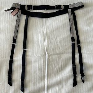 Victoria Secret Diamond/Stud Garter Belt